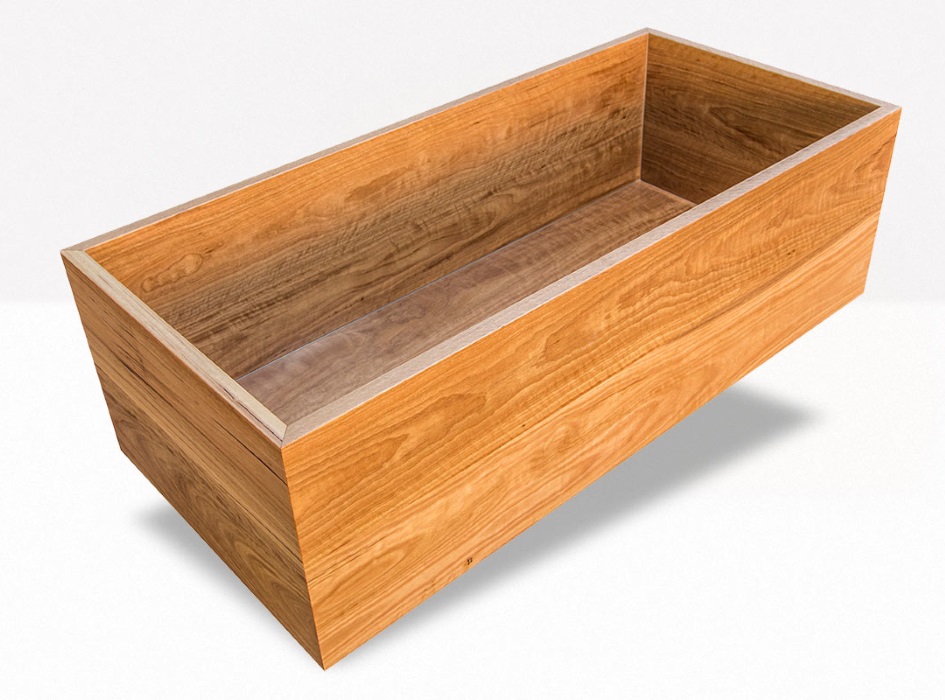 Wood and Water Bath Box - Blackbutt - Inside Out July 2015 - Interior Design Magazines | designlibrary.com.au
