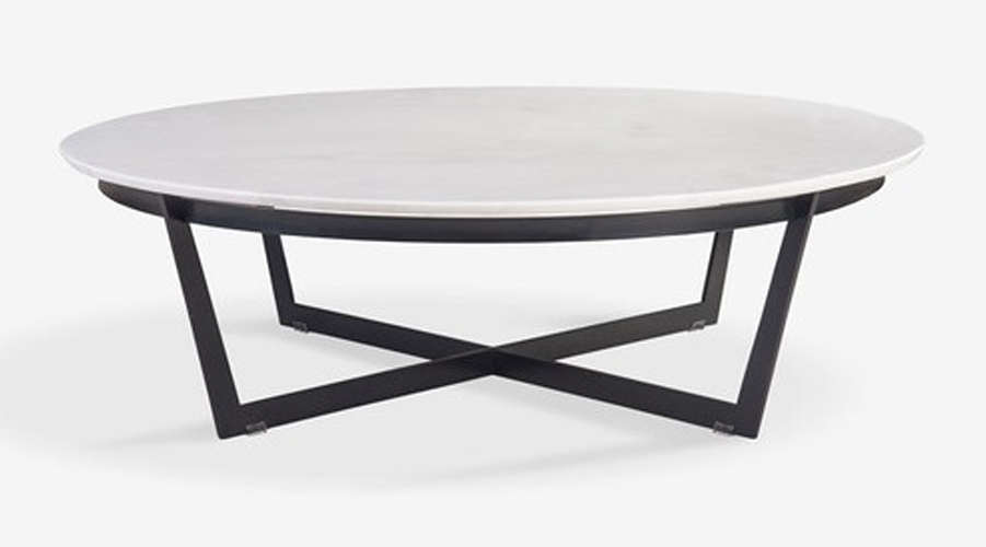 MCM House - Connie Coffee Table in Marble and Black Steel | designlibrary.com.au