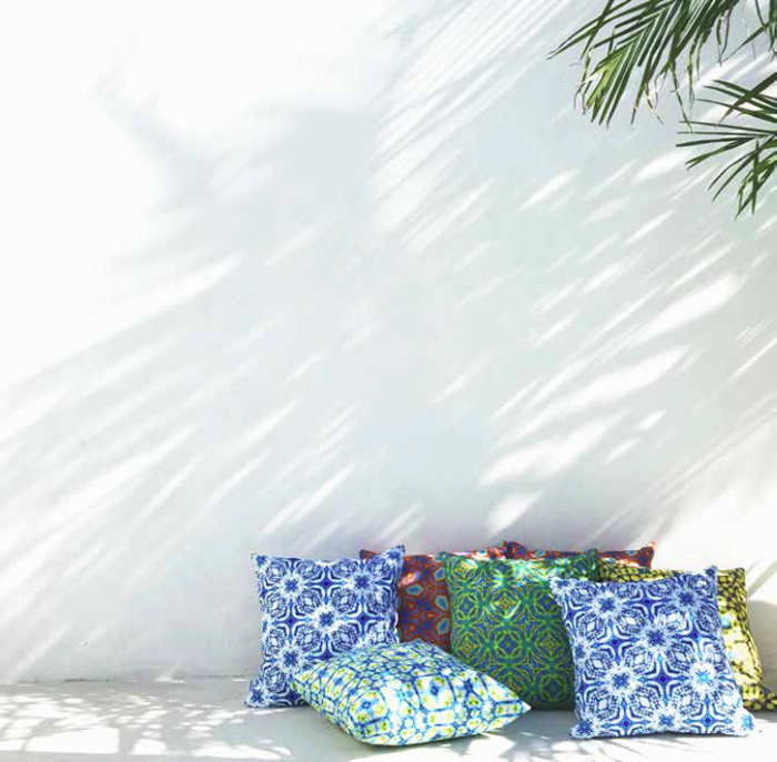 Moteef Outdoor Cushion Colourful Cushions - Photographer Mon Palmer | designlibrary.com.au