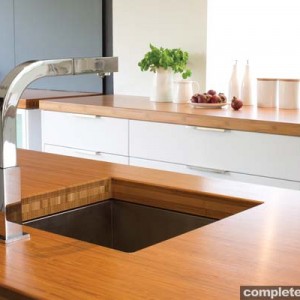 Kitchen Designs: Kitchen Benchtops Materials - Completehome.com.au - Bamboo kitchen bench | designlibrary.com.au