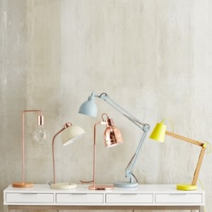 Within The Pages | DesignLibrary.com.au - Freedom - Hinged Table Lamp - Polished Copper Coloured
