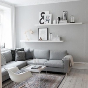 50 Shades of Grey In Interiors - Createcph - Katharina Berggreen - Using Grey in a living room - www.designlibrary.com.au
