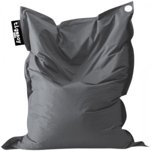 50 Shades of Grey In Interiors - Hard To Find - Big Indoor Outdoor Beanbag in Charcoal Grey - www.designlibrary.com.au