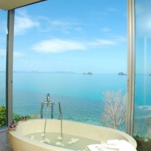 Bathroom Ideas - 12 Baths To Relax In - Villa Beige - Koh Samui | designlibrary.com.au